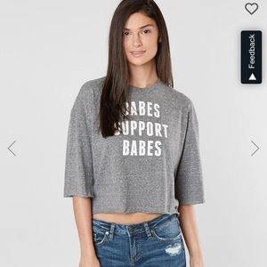 “Babes Support Babes” Cropped T-Shirt